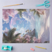 Decoupage Fantasy Beach Turquoise Waters Bubble Tissuepapier (Craft)
