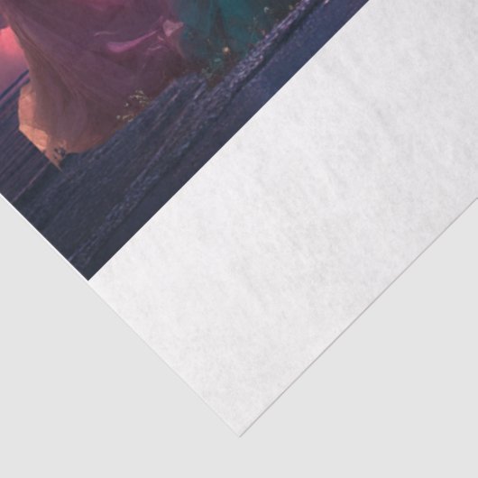 Decoupage Fantasy Dancing Witches 11x14 Canvas Tissuepapier (Detail)