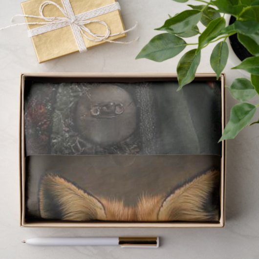 Decoupage Fantasy Fox middeleeuwse stijl kleding Tissuepapier (Geschenk)