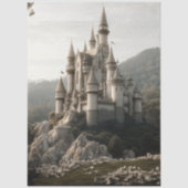 Decoupage Fantasy Kasteel Ierland Bergen Tissuepapier (Voorkant)