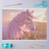 Decoupage Fantasy Pink Glitterdust Majesty Horse Tissuepapier (Craft)