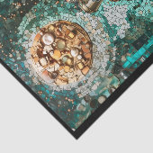 Decoupage Fantasy Steampunk Trein Faux Mozaïek 066 Tissuepapier (Detail)