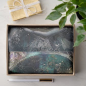 Decoupage Fantasy Timekeeper Girl and White Rabbit Tissuepapier (Geschenk)