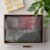 Decoupage Fantasy Witch Dressed in Red Winter Tissuepapier (Geschenk)