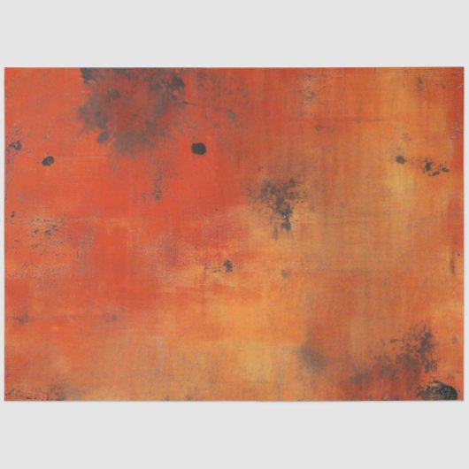 Decoupage Faux Burnt Sinaasappel Zwart Western The Tissuepapier (Voorkant)