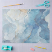 Decoupage Faux Celestial Artistic Background Blues Tissuepapier (Craft)