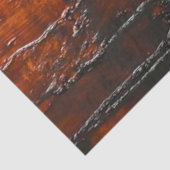 Decoupage Faux Copper Metal Amber Finish Tissuepapier (Detail)