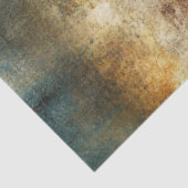 Decoupage Faux Finish Abstract Blauw Bruin Wit Tissuepapier (Detail)