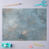 Decoupage Faux Finish Blue Mist Patina Tissuepapier (Craft)