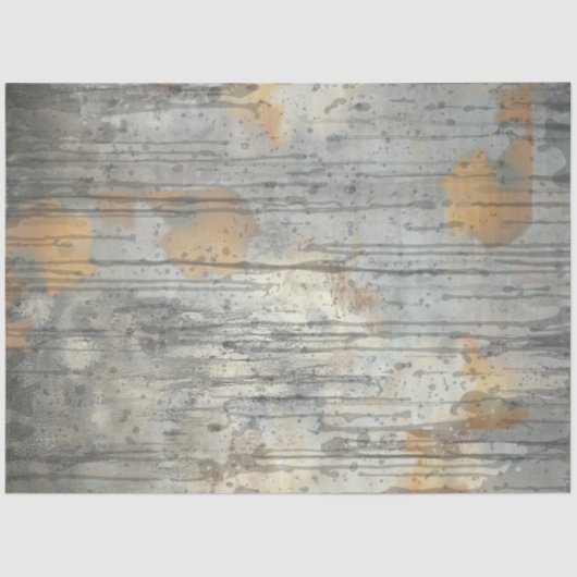 Decoupage Faux Finish Moody Greys Rust Earth Tones Tissuepapier (Voorkant)