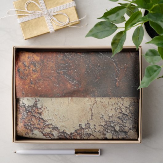 Decoupage Faux Finish Patina Copper Tissuepapier (Geschenk)