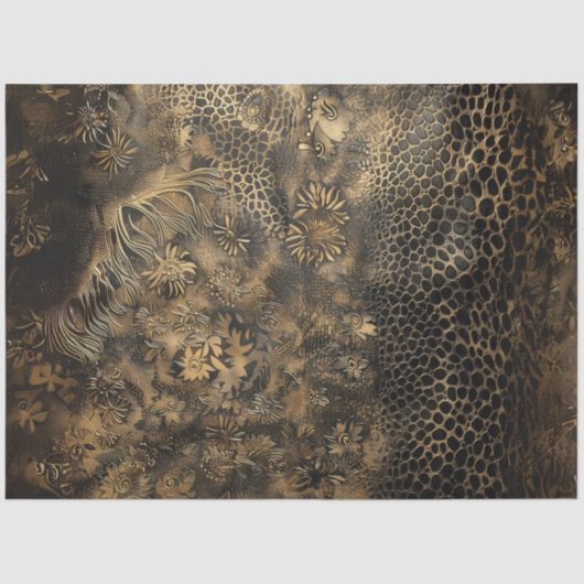 Decoupage Faux Finish Reptile Skin Texture Tissuepapier (Voorkant)