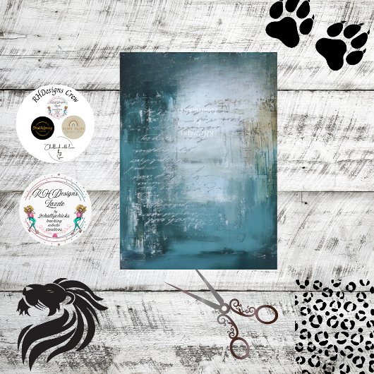 Decoupage Faux Franse achtergrond Textured Medium Tissuepapier