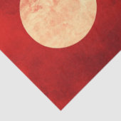 Decoupage Faux Japanse Zon & Rood Wit Wervelingen Tissuepapier (Detail)