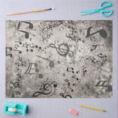 Decoupage Faux Music Achtergrond Getextureerde not Tissuepapier (Craft)