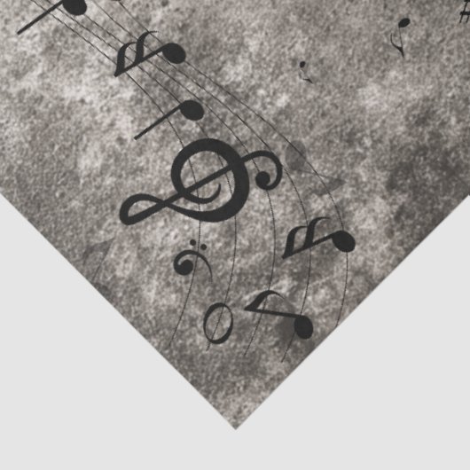 Decoupage Faux Music Achtergrond Getextureerde not Tissuepapier (Detail)