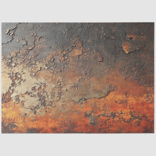 Decoupage Faux Rust Patina koperen afwerking Tissuepapier (Voorkant)