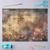 Decoupage Faux  Warm Earthy Tone Chandelier Tissuepapier (Craft)