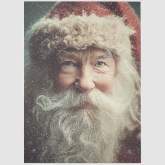 Decoupage Festive Christmas Santa Claus  Tissuepapier (Voorkant)