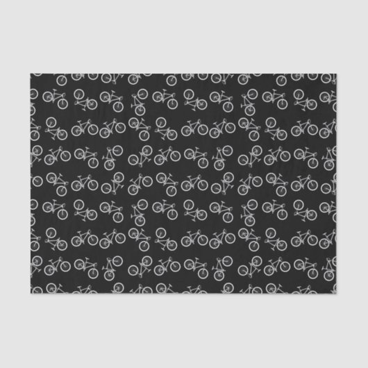Decoupage Fietsen Verjaardagsfeestje Zwart Tissuepapier (Voorkant)