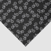 Decoupage Fietsen Verjaardagsfeestje Zwart Tissuepapier (Detail)