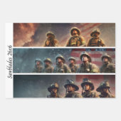 Decoupage Firefighter Tribute Handsaws  Inpakpapier Vel (Voorkant 2)