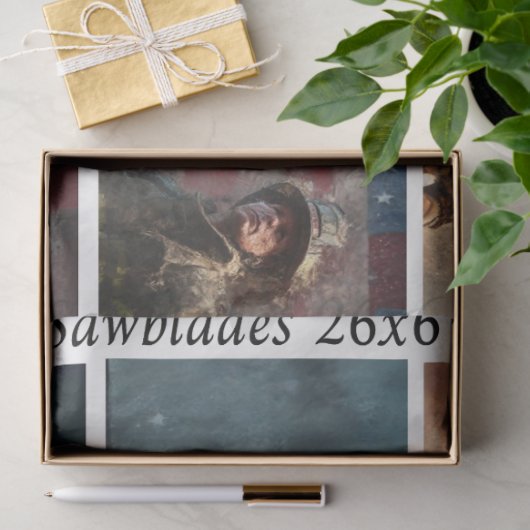 Decoupage Firefighter Tribute Handsaws  Tissuepapier (Geschenk)