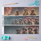 Decoupage Firefighter Tribute Handsaws  Tissuepapier (Craft)