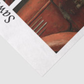 Decoupage Firefighter Truck Kid Dalmatian Handsaw Tissuepapier (Detail)