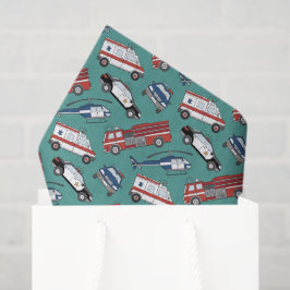 Decoupage First Responder Medical Emergency Tissuepapier