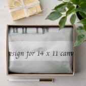 Decoupage Fits 11x14 Canvas Winter Horse Scene  Tissuepapier (Geschenk)