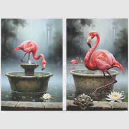Decoupage Flamingo Collection Tissuepapier