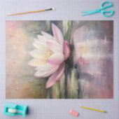 Decoupage Floating Lotus Wateroppervlak Tissuepapier (Craft)