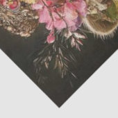 Decoupage Floral Crowned Raccoon Regal Kostuum Tissuepapier (Detail)