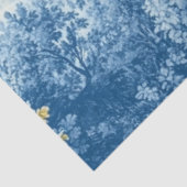 Decoupage Floral Design Frans Blauw Geel Palet Tissuepapier