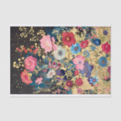 Decoupage Floral Fantasy Bloemen Goud Zwart R 131 Tissuepapier (Voorkant)