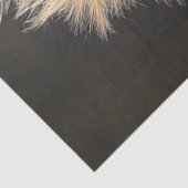 Decoupage Fluffy Bright Sinaasappel Bird Tissuepapier (Detail)