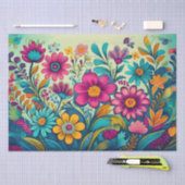 Decoupage - Folk Art Flowers - Tissue Paper Tissuepapier (Craft)