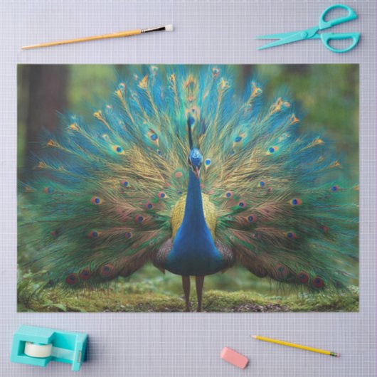 Decoupage Forestry Regal Peacock  Tissuepapier (Craft)