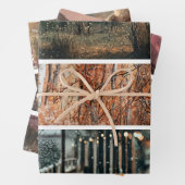 Decoupage Fox Forest Scenes Handsaw Panels  Inpakpapier Vel (In situ)