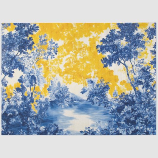 Decoupage Frans Hedendaags Behang Ontwerp Tissuepapier (Voorkant)