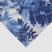 Decoupage Franse Country Wallpaper Blauw Wit Tissuepapier (Detail)