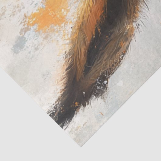 Decoupage Funny Expressive Happy Donkey Tissuepapier (Detail)