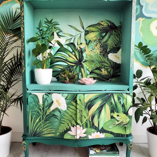 Decoupage furniture paper Greenery Tissuepapier