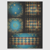Decoupage Furniture Tissue Stars Tissuepapier (Voorkant)
