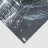 Decoupage Futuristische Zilveren Reflecterende Sla Tissuepapier (Detail)