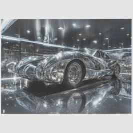 Decoupage Futuristische Zilveren Reflecterende Sla Tissuepapier