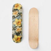 Decoupage  Geïnspireerd Daffodil Skateboard (Voorkant)