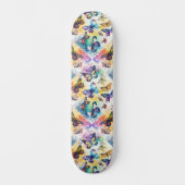 Decoupage geïnspireerd vlinder collage skateboard (Voorkant)