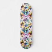 Decoupage geïnspireerd vlinder collage skateboard (Voorkant)